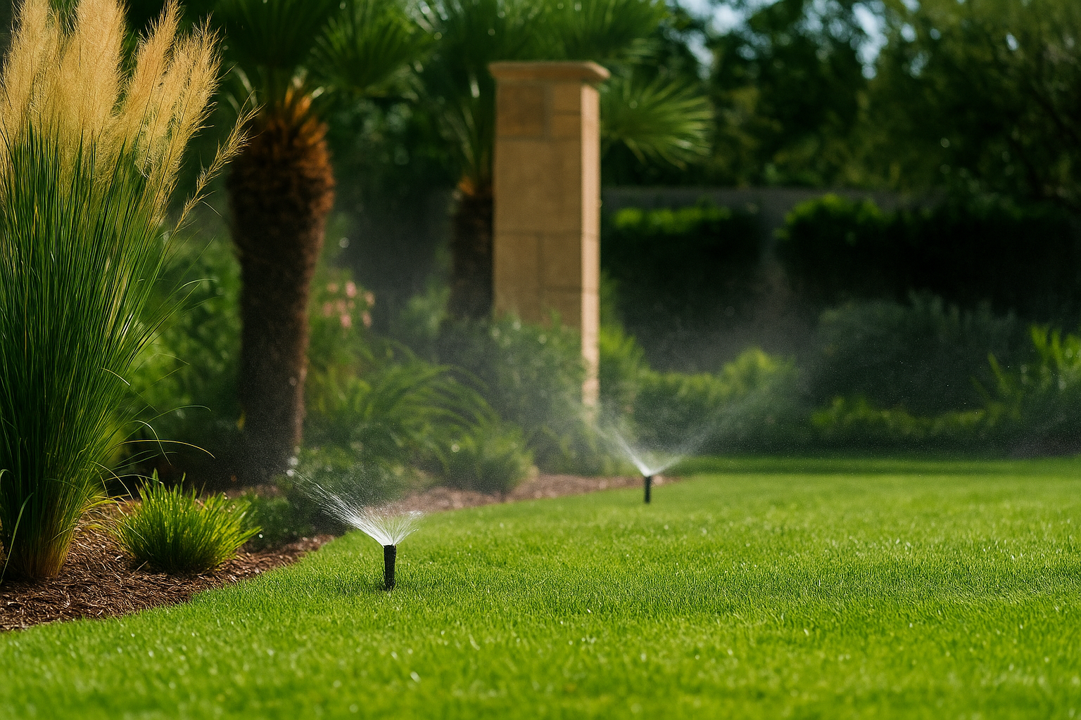 Irrigação paisagismo